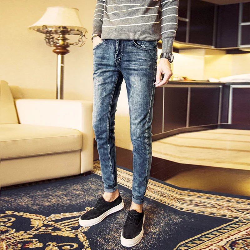 [男士直筒牛仔裤秋冬款]男士直筒牛仔裤搭配评