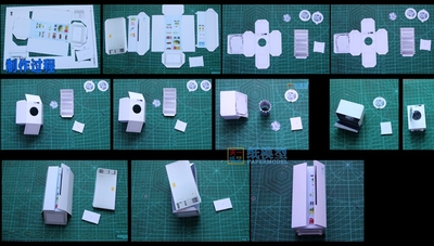 冰箱洗衣机3d纸模型家电系列益智diy学生手工课折纸天一纸艺