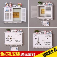 饰画免打孔配电箱客厅电闸箱开关装 饰盒欧式电表箱遮挡箱 电表箱装