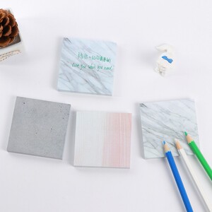 自然大理石纹理便利贴