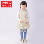 婴儿罩衣 儿童反穿衣 特价 幼儿园画画衣 呼西贝宝宝吃饭衣 断码