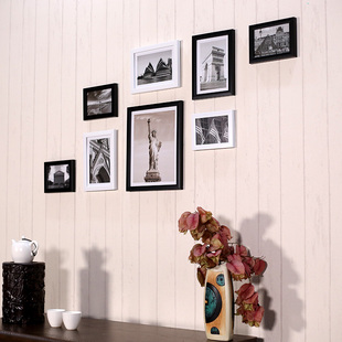 品高相框墙8个相框创意组合照片墙书房卧室卧室婚纱影楼宿舍租房