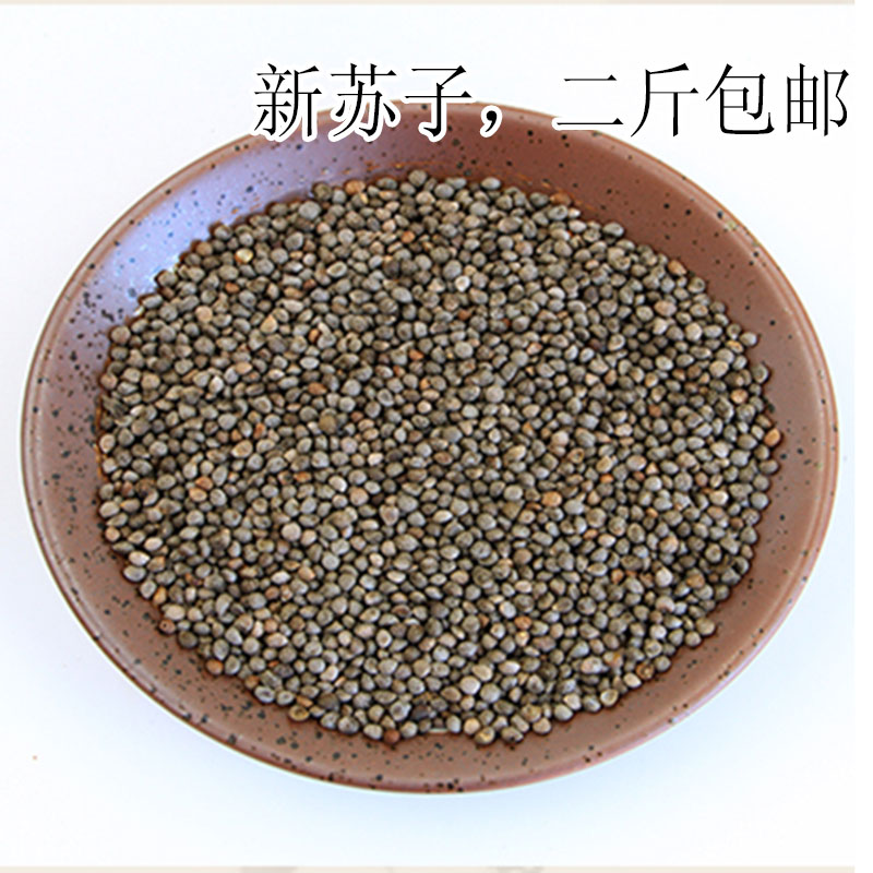 东北紫苏子苏子籽中药材苏籽种子榨苏子油500g黑苏子籽二斤包邮
