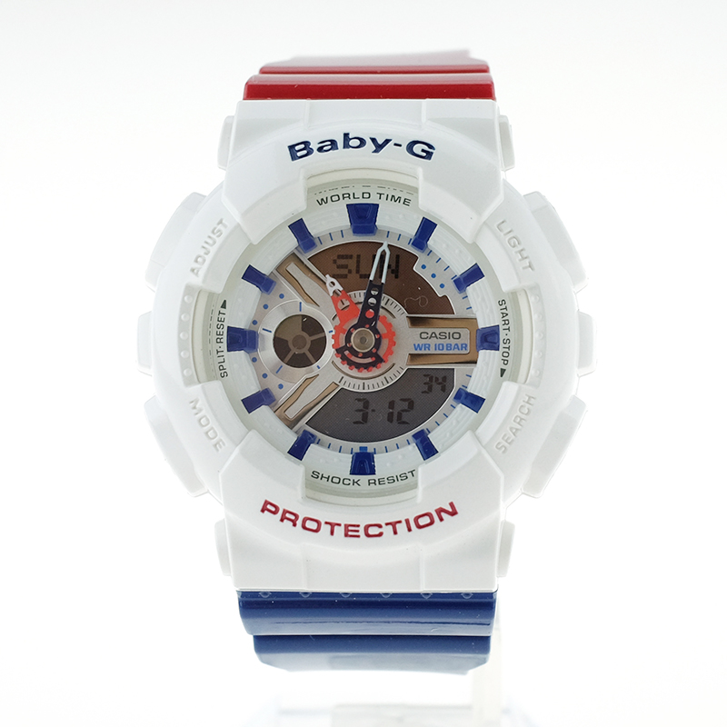 卡西欧baby-g,babyg四键图解说明书 查看淘宝casio/卡西欧手表baby-g系列时尚三色设计运动ba-110tr-7adr