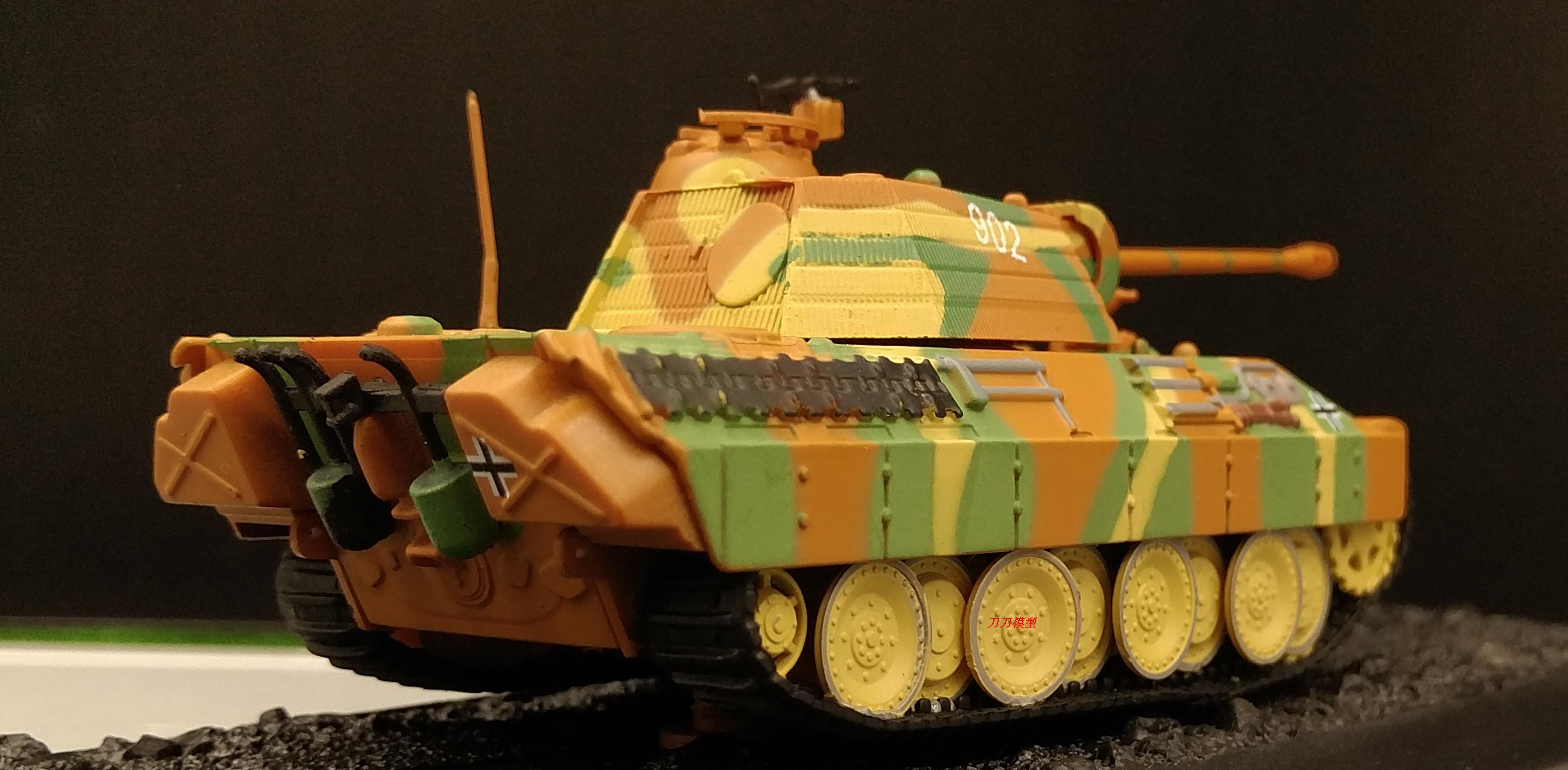 1:72 二战德国 豹式坦克 a型 坦克模型成品 合金坦克 静态仿真