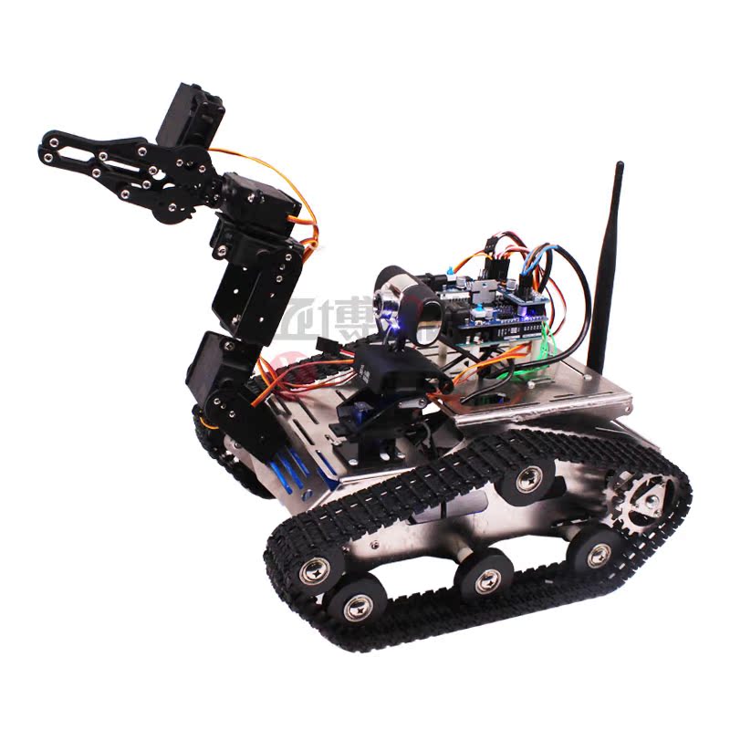 arduino wifi无线视频智能小车uno套件机械手臂履带坦克机器人diy