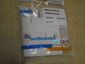 单孔面板插座 带防尘盖 单口网络面板 现货 AMP安普1859049 正品