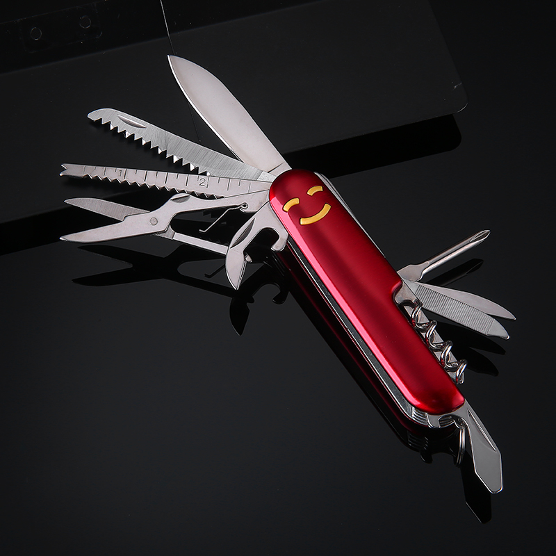 金达日美多功能刀瑞士军刀组合刀多用途刀小刀剪刀螺丝刀12功能刀