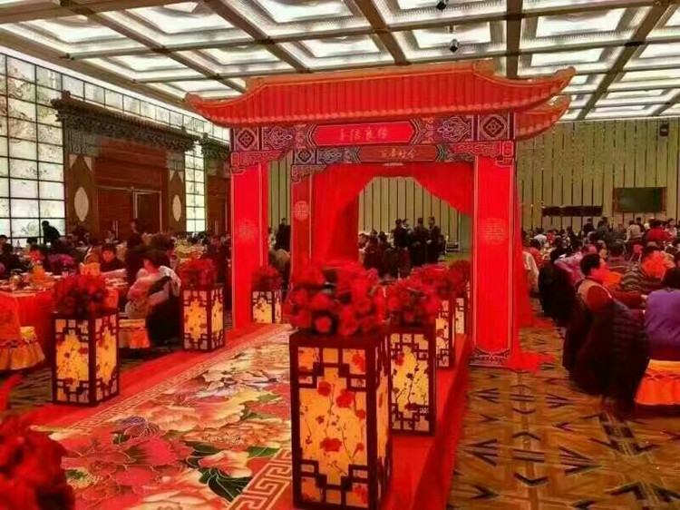 婚庆道具路引中式方柱木棉花路引汉唐路引/舞台婚礼布置 婚庆用品