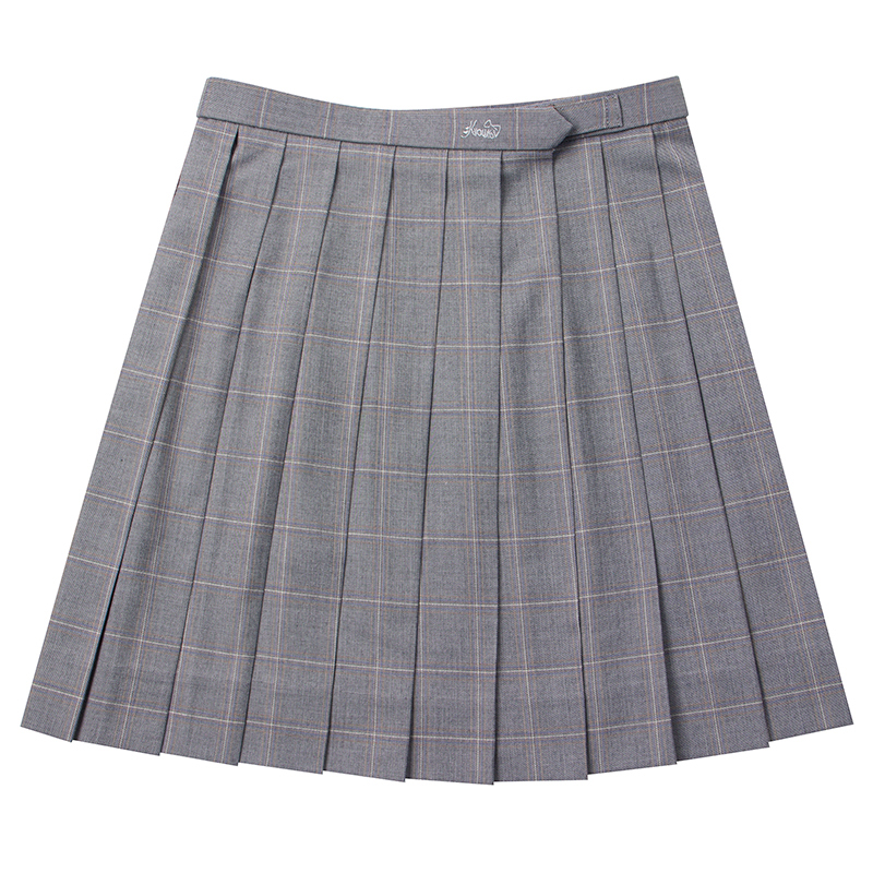 【梗豆物语】沙银金格百褶裙 kyouko jk制服17年新品春夏百搭经典
