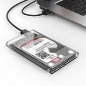 ORICO透明硬盘盒USB3.0硬盘盒SATA串口高速2.5寸笔记本移动硬盘盒