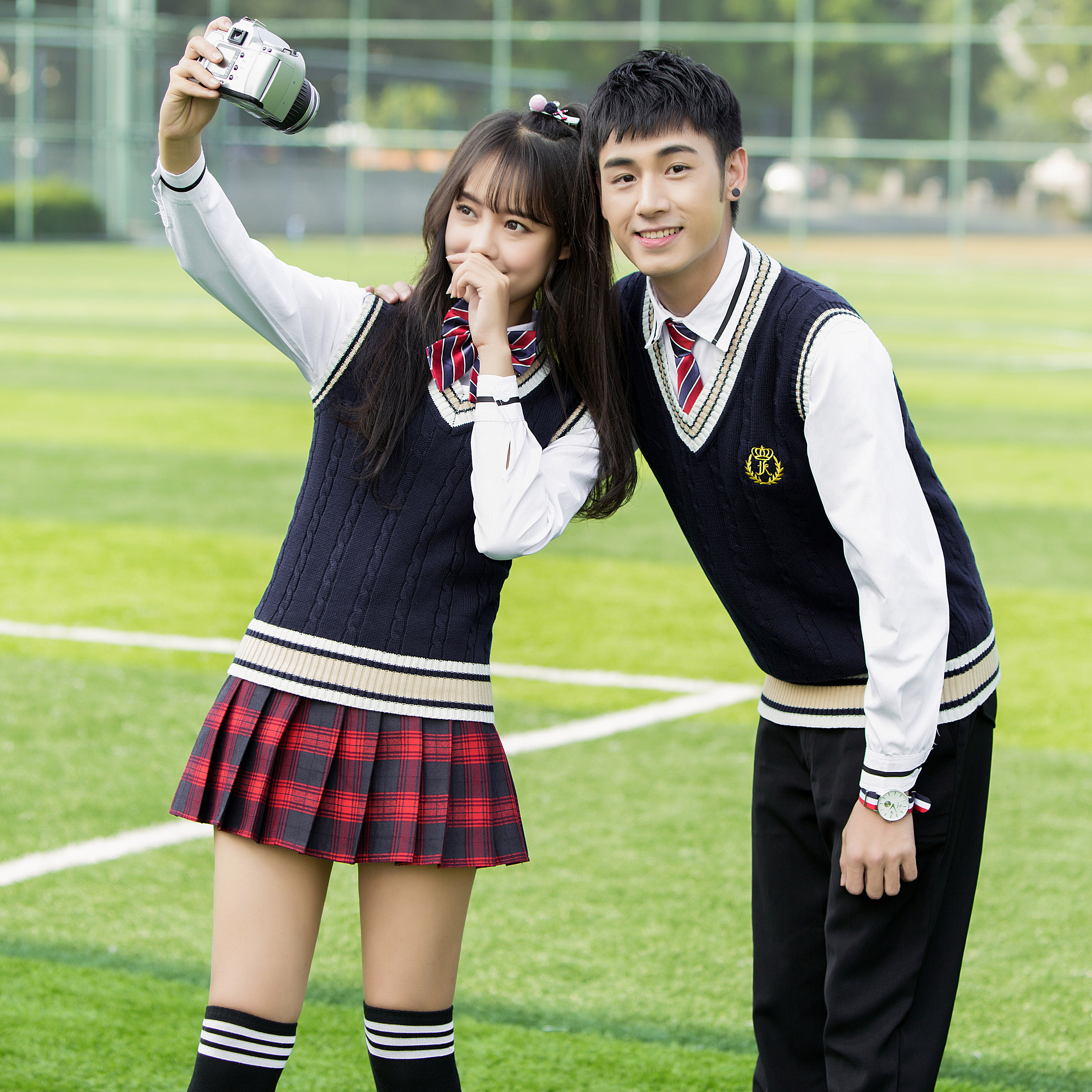 校服套装学院风韩国初中学生深圳东莞小学生春秋装运动会日系班服