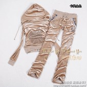 秋装韩版金丝绒运动套装女款春秋卫衣休闲绒开衫运动服