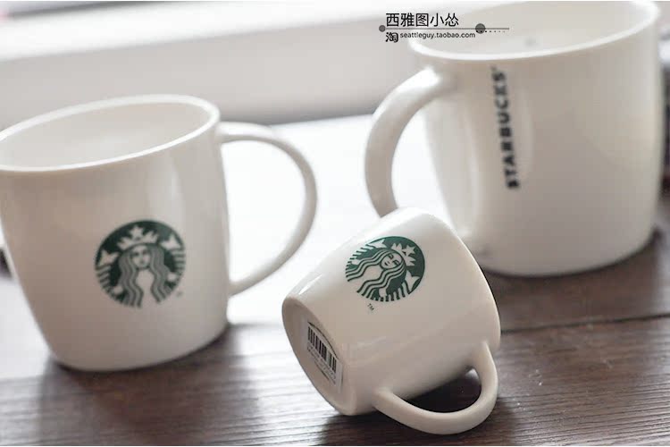 正品2016星巴克杯子店用马克杯绿色经典女神logo销售版正品代购