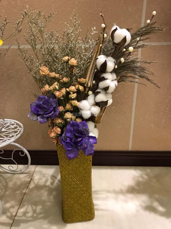 简约干花花束棉花装饰风干永生花客厅家居摆设插花拍摄道具摆件