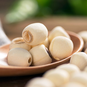 特级湘莲磨皮白莲子