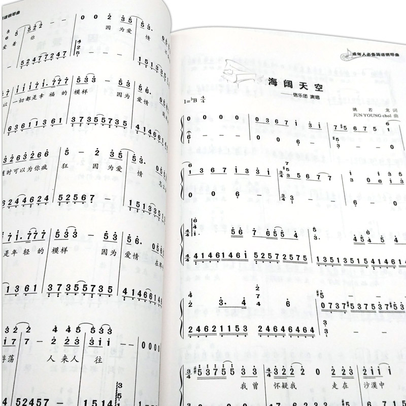正版成年人必备简谱钢琴曲(流行钢琴新歌经典精选集 北京体育大学
