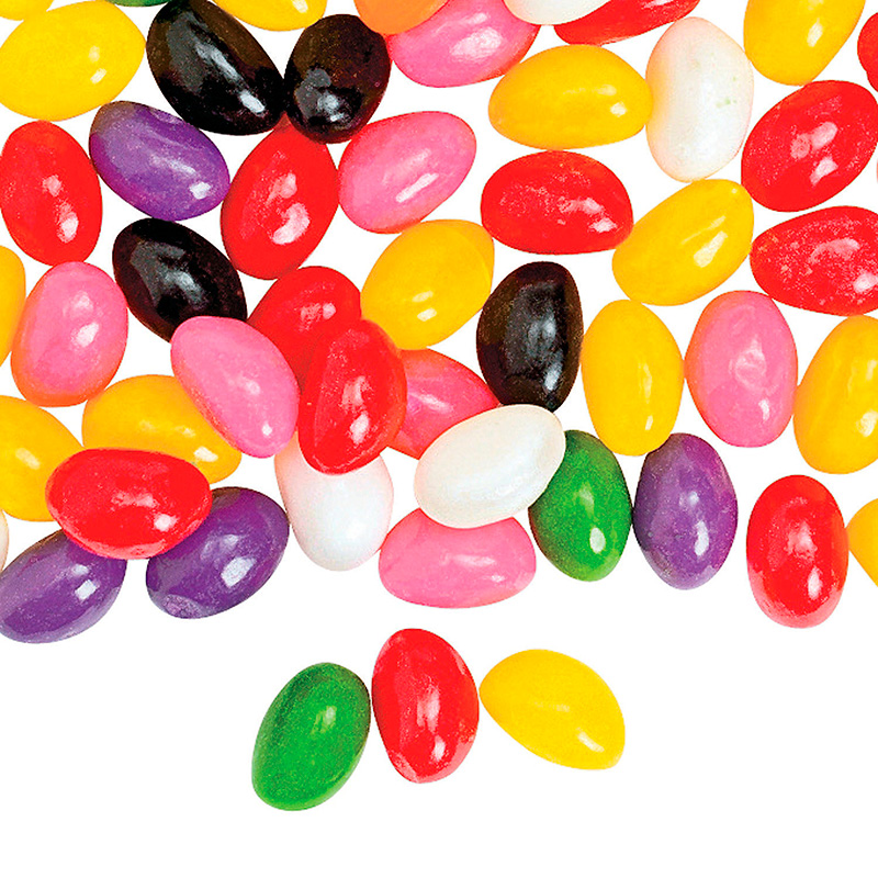 楽菋吉利豆果冻糖粉色jelly beans 7口味水果彩虹糖果