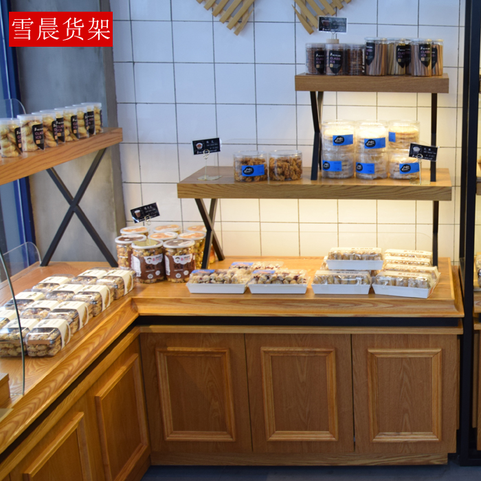 铁艺面包模型蛋糕展示柜糕点饼干陈列架面包店边柜中岛柜厂家直销