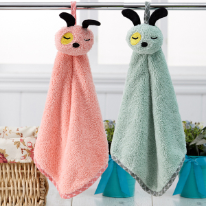 挂式珊瑚绒超强吸水擦手巾