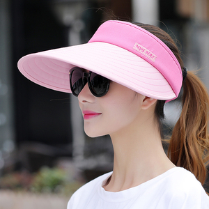 女士无顶防晒帽