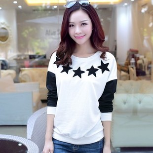 2016春季韩版女装中长款长袖薄款卫衣女宽松