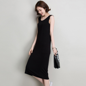 中长款修身显瘦背心裙