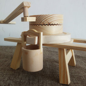 立体折纸手工制作模型剪纸 迷你 木头小屋 建筑 3d纸模剪纸
