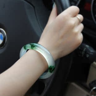 微欧出口周大福翡翠手镯a货玉石天然翡翠玉镯子带证书女