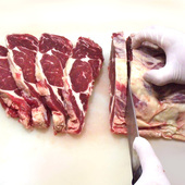 沙朗 肉眼黑椒牛扒 手工原切腌制家庭新鲜生牛排套餐团购西冷