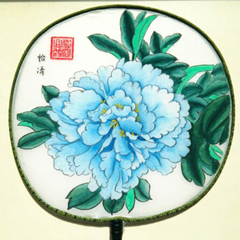 冲金9.9分区包邮 空白扇宫扇团扇 练习扇白扇子绘画扇圆扇 q01002