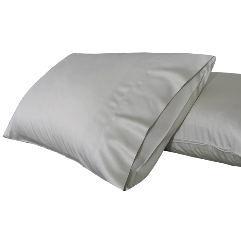 标准尺寸和50x80cm加宽加大灰色竹纤维 棉欧式信封款纯色单人枕套