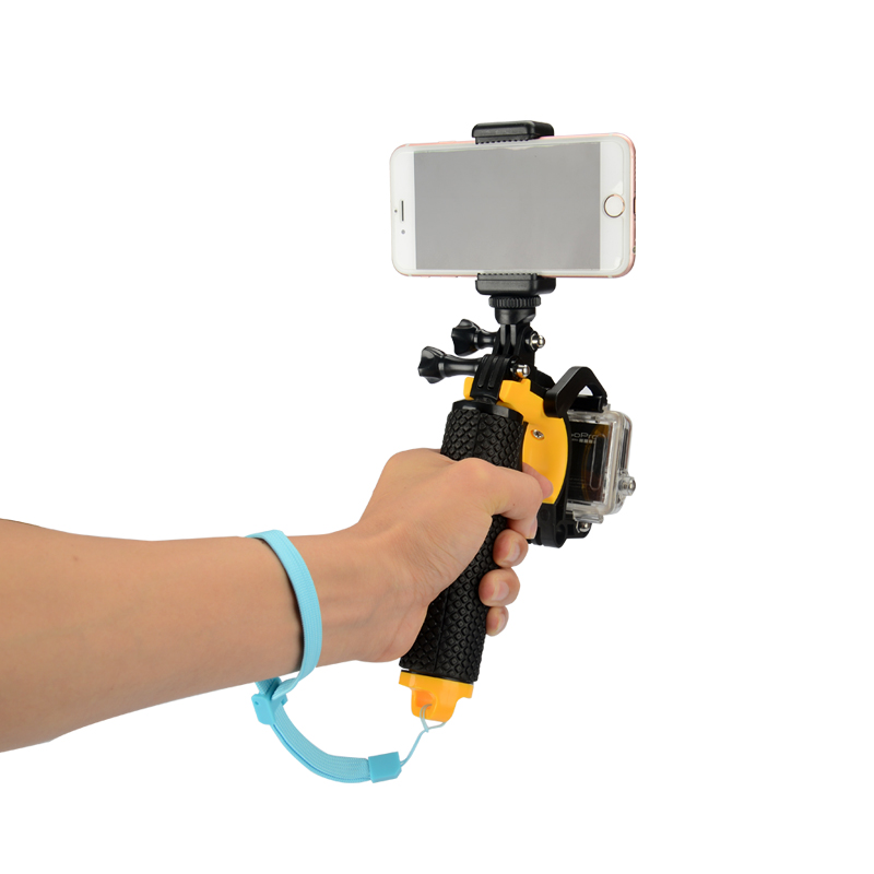 gopro hero5/4配件山狗小蚁4k运动相机快门扳机浮力棒