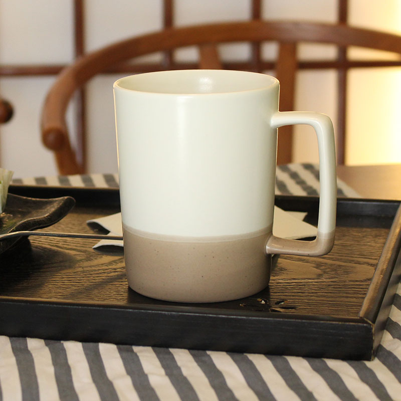 520ml马克杯子陶瓷茶杯大容量简约喝水杯子家用办公室女文艺水杯