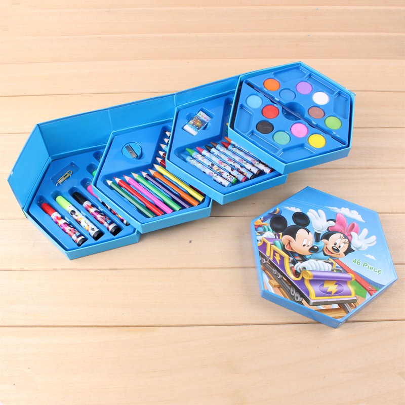 儿童彩笔套装 小学生画画文具 幼儿园绘画礼盒工具 全套礼物包邮