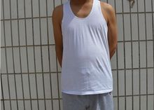 加肥加大纯棉老头背心宽松爸爸汗衫 吊带背心男 夏季中老年人男士