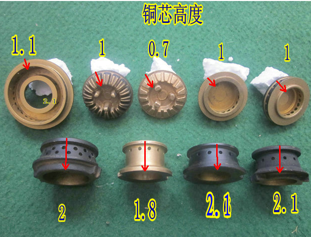 原装正品老板燃气灶煤气灶配件灶具中心火盖小铜芯火帽小火盖包邮