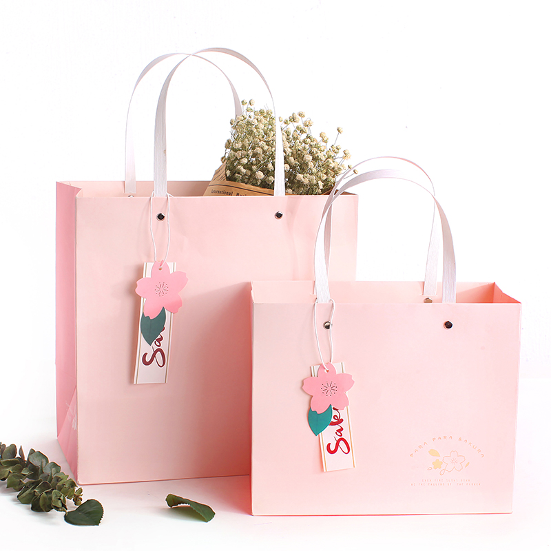 毕业季精美礼品袋樱花礼物袋礼袋日式清新粉色包装袋送女生特价