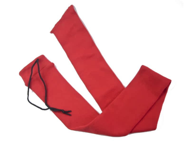 卡搏装具狩猎工具长条针织袜子保护套红色针织