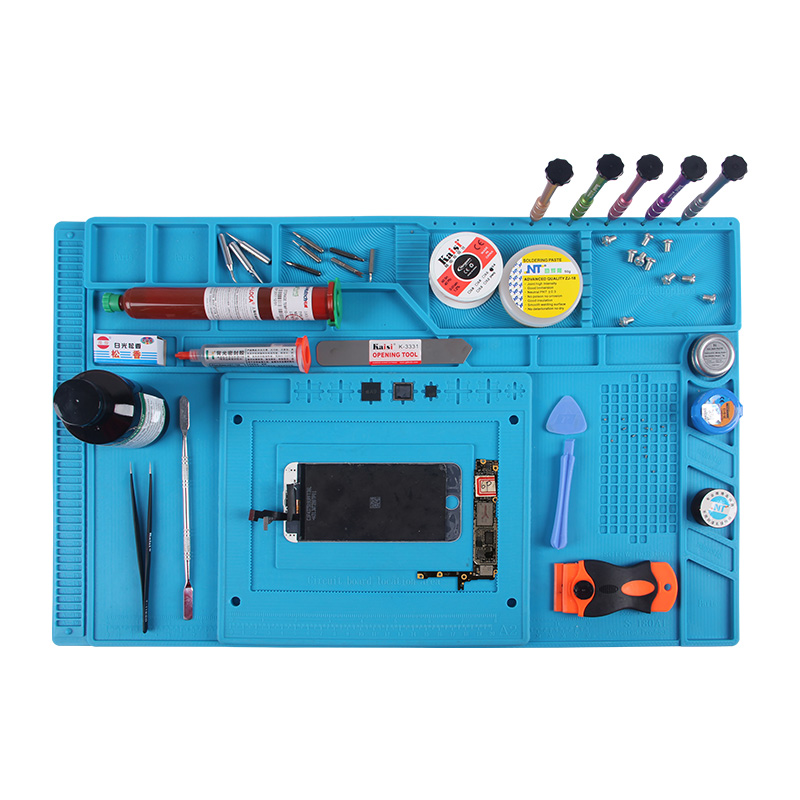 s-180耐高温硅胶台垫 手机维修工作台防静电带