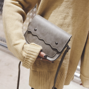 新款韩版时尚复古波浪单肩斜挎包