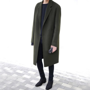 韩版青年双面羊绒大衣