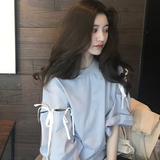 短袖T恤女夏2017新款韩版宽松百搭学生bf风软妹港味七分袖上衣服