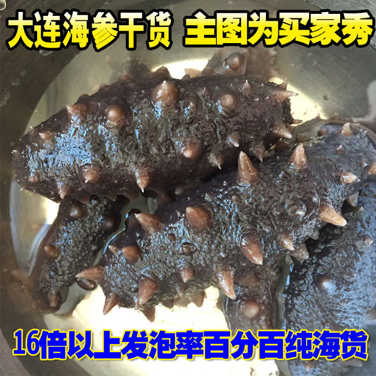 辽字号大连野生纯淡干海参 海参干货 天然深海辽参 刺参50克礼盒