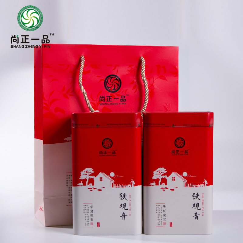 福建安溪铁观音 高山铁观音500g清香型新茶叶铁盒礼品茶 2盒/套
