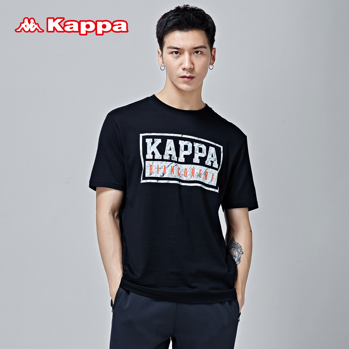 kappa卡帕男装运动短袖t恤夏天上衣服半袖2017新款官网旗舰店官方
