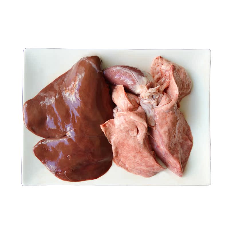 公羊食品 新鲜土滩羊心肝肺一副约2斤 生鲜羊肉羊杂汤