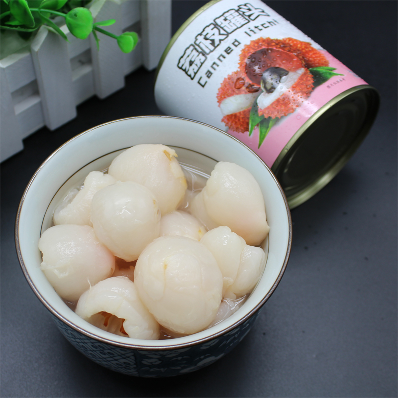 【同发私厨】新鲜糖水荔枝罐头水果罐头312g