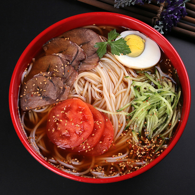 【咕咕熊_冷面410gx4袋】正宗东北特产烤大冷面汤朝鲜延吉便速食