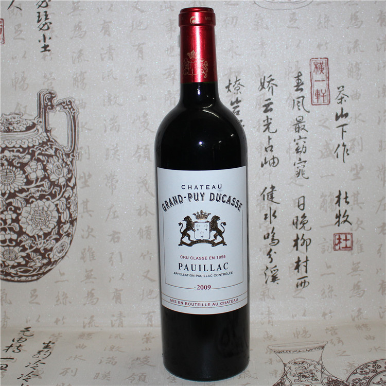 法国杜卡斯干红葡萄酒 庄园红酒2012年chateau grand puy ducasse